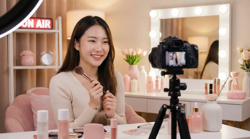 国产自拍美妆视频教程